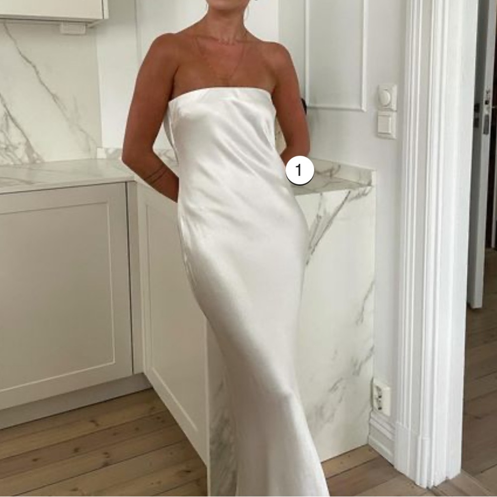 Bec & Bridge - Moondance white strapless dress